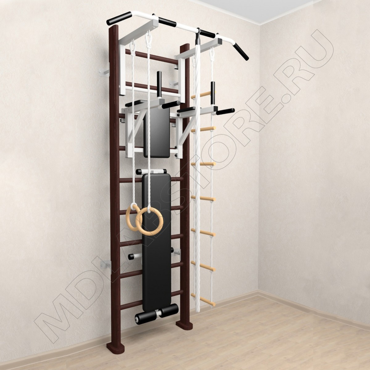 Купить деревянную шведскую стенку Sv Sport ТСТБСД (венге) | Деревянная ...